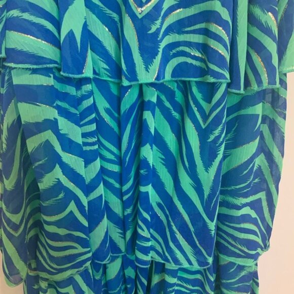 Lili Sidonio Ruffle Tiered Halter Dress - Picture 3 of 3